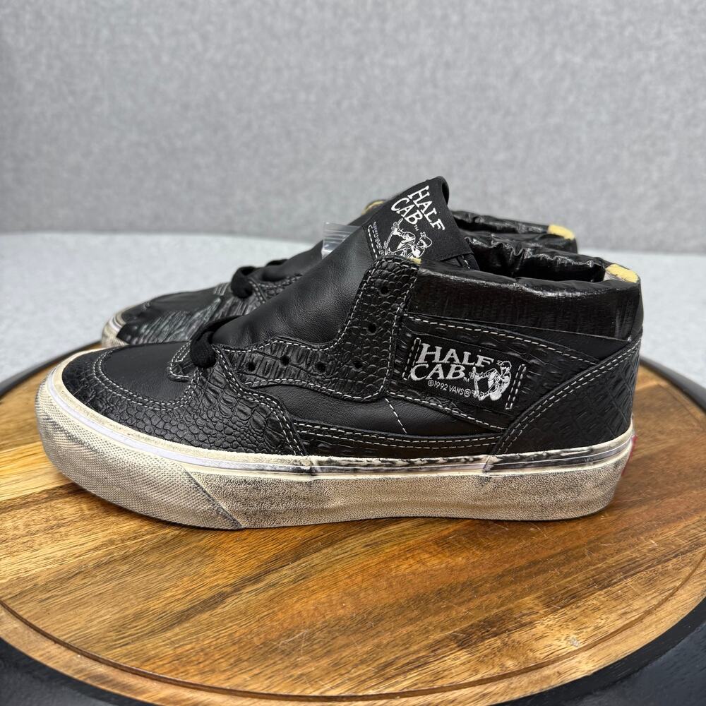 Vans Half Cab Lux Duct Shoes Women's 7.5 Skate Black Sneakers - Picture 3 of 7
